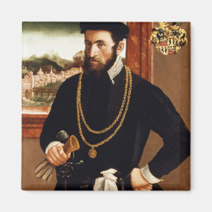 Porträtt av Anton Rummel von Liechtenan Magnet