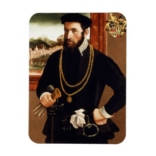 Porträtt av Anton Rummel von Liechtenan Magnet