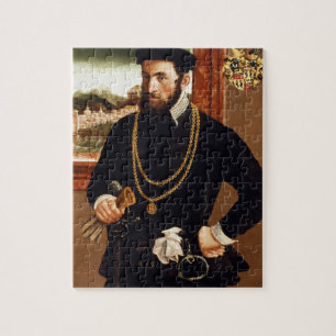 Porträtt av Anton Rummel von Liechtenan Pussel