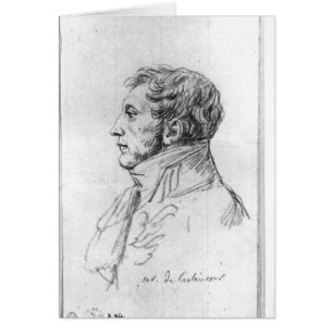 Porträtt av Armand Augustin Louis Hälsningskort