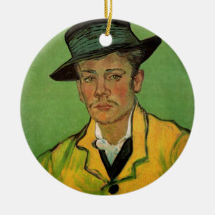 Porträtt av Armand Roulin av Vincent van Gogh Julgransprydnad Keramik