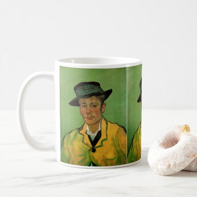 Porträtt av Armand Roulin av Vincent van Gogh Kaffemugg (Med munk)