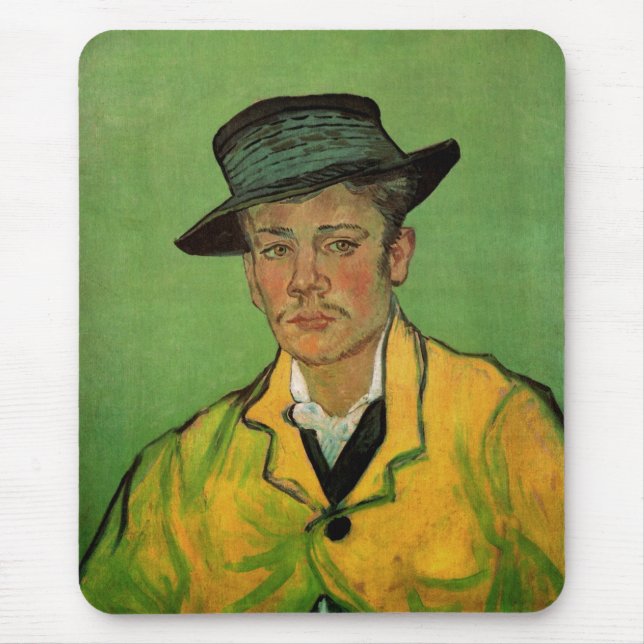 Porträtt av Armand Roulin av Vincent van Gogh Musmatta (Framsidan)