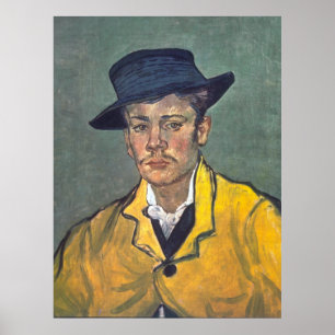 Porträtt av Armand Roulin av Vincent Van Gogh Poster