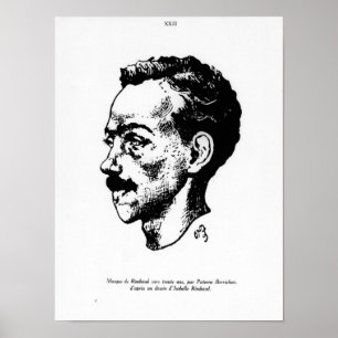 Porträtt av Arthur Rimbaud Poster
