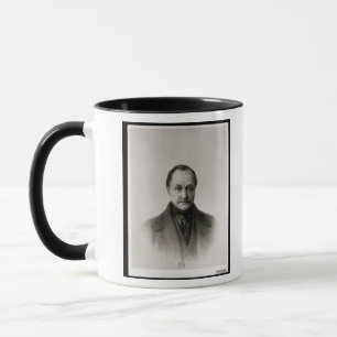 Porträtt av Auguste Comte, fransk filosof Mugg