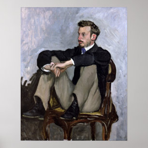 Porträtt av Auguste Renoir, 1867 Poster