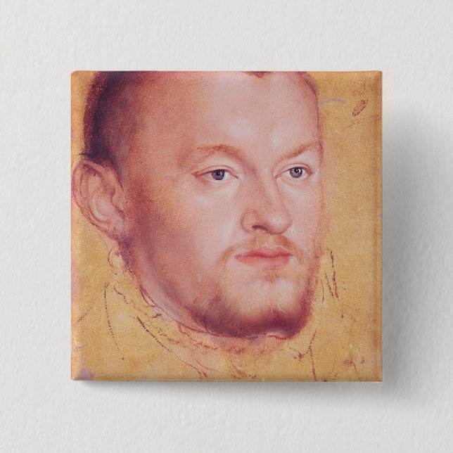 Porträtt av Augustus mig Elector av Sachsen Knapp (Framsida)