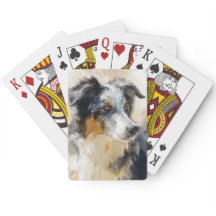 porträtt av australian shepherd