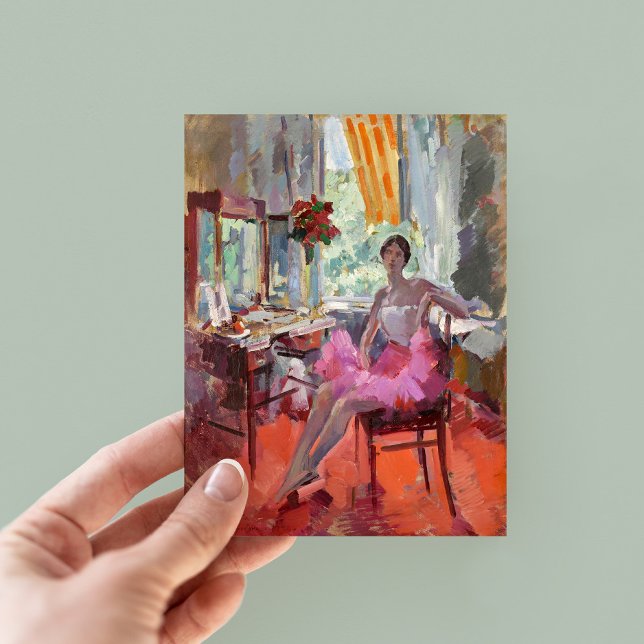Porträtt av ballerinan Vera Trefilova | Korovin Vykort (Skapare uppladdad)