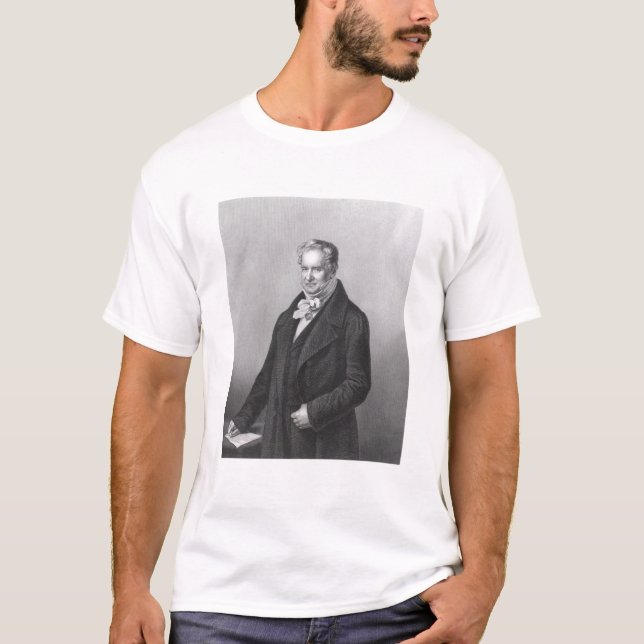 Porträtt av Baron Alexander von Humboldt Tee Shirt (Framsida)