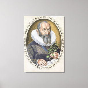 Porträtt av basilika Besler (1561-1629) i 1612, Canvastryck