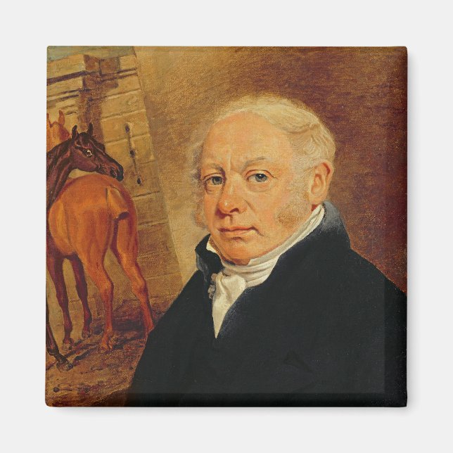 Porträtt av Ben Marshall (1767-1835) (olja på canv Magnet (Framsidan)