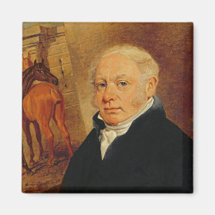 Porträtt av Ben Marshall (1767-1835) (olja på Magnet