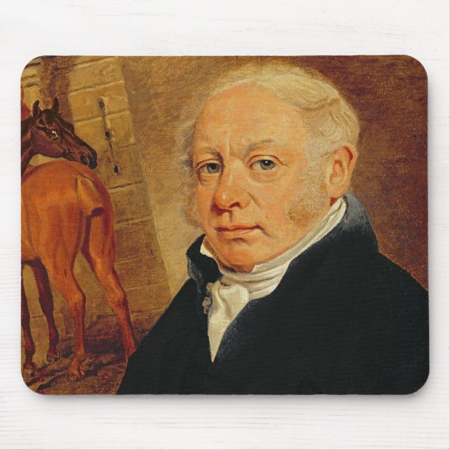 Porträtt av Ben Marshall (1767-1835) (olja på Musmatta (Framsidan)