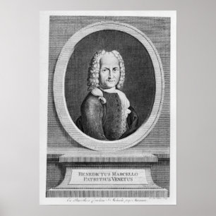 Porträtt av Benedetto Marcello Poster