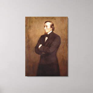 Porträtt av Benjamin Disraeli Canvastryck