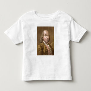 Porträtt av Benjamin Franklin (1706-90), från 'L T-shirt