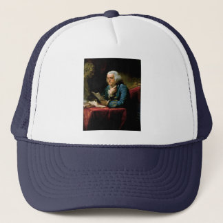 Porträtt av Benjamin Franklin Truckerkeps