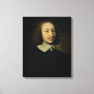 Porträtt av Blaise Pascal Canvastryck