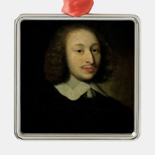 Porträtt av Blaise Pascal Julgransprydnad Metall
