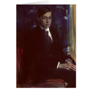 Porträtt av Boris Pasternak Hälsningskort