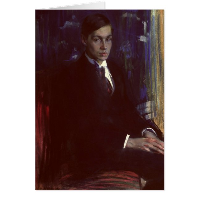 Porträtt av Boris Pasternak Hälsningskort (Framsidan)