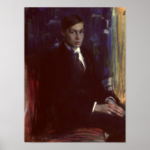 Porträtt av Boris Pasternak Poster