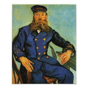 Porträtt av brevbäraren Joseph Roulin - Van Gogh Fototryck