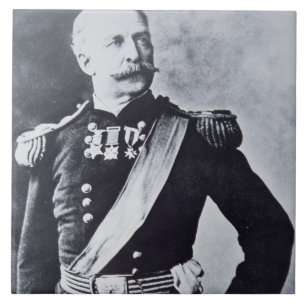 Porträtt av brigadgeneralen Nelson A. Miles (183 Kakelplatta