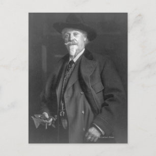 Porträtt av "buffelräkningen" Cody Vykort