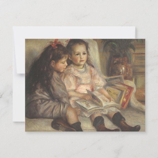 Porträtt av Caillebottebarnen av Pierre Renoir (Framsida)