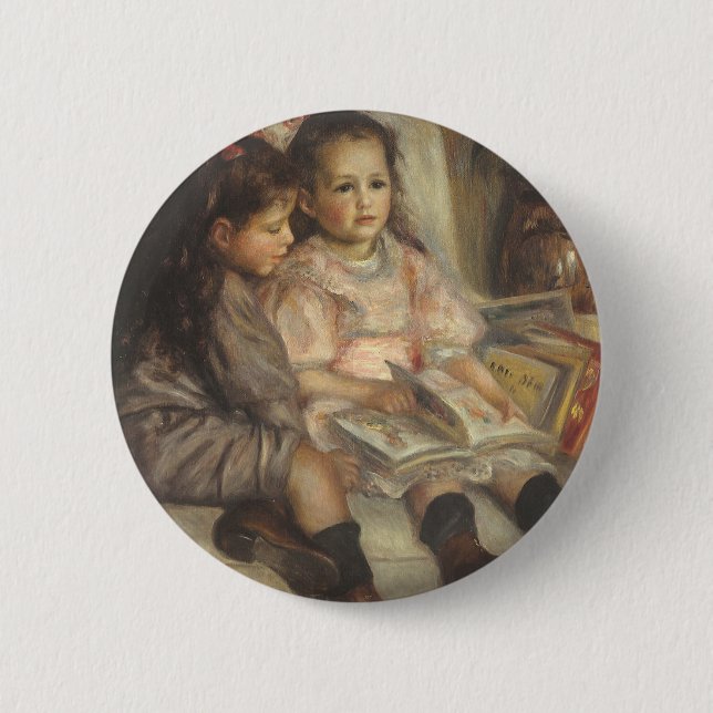 Porträtt av Caillebottebarnen av Pierre Renoir Knapp (Framsida)