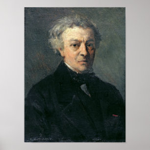 Porträtt av Camille Corot c.1863 Poster
