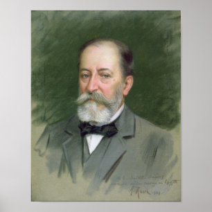 Porträtt av Camille Sanktt-Saens 1903 Poster