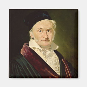 Porträtt av Carl Friedrich Gauss, 1840 Magnet