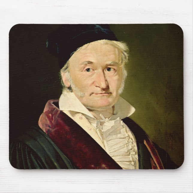 Porträtt av Carl Friedrich Gauss, 1840 Musmatta (Framsidan)