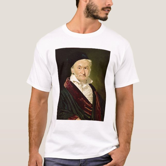 Porträtt av Carl Friedrich Gauss, 1840 Tee Shirt (Framsida)