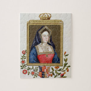 Porträtt av Catherine av Aragon (1485-1536) 1st Q Pussel