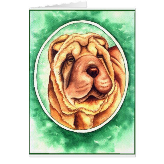 Porträtt av Cayennen Hälsningskort (Framsidan)