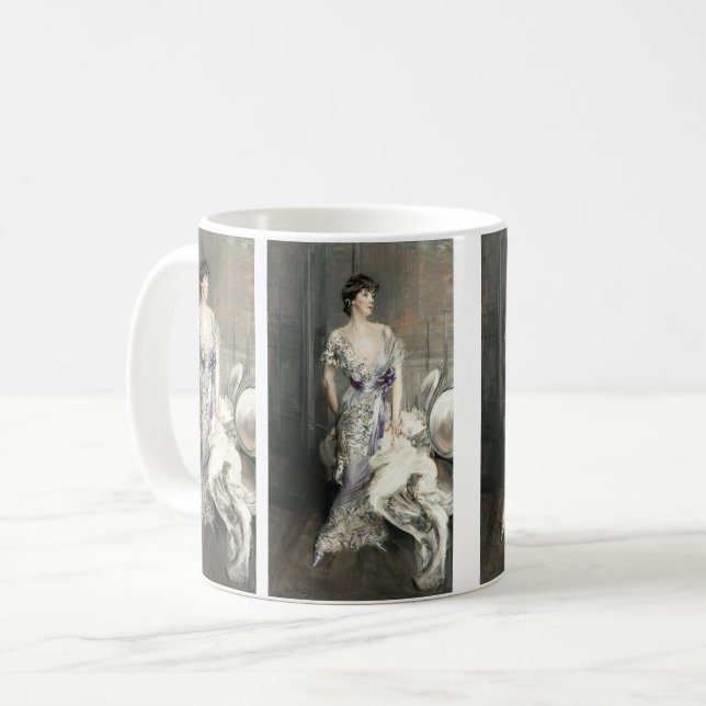 Porträtt av Celia Tobin Clark av Giovanni Boldini  Kaffemugg (Framsida vänster)