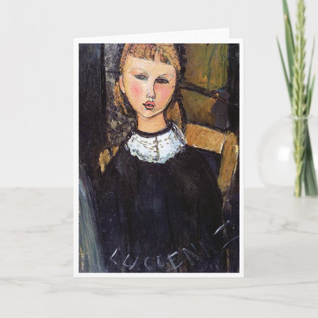 Porträtt av Ceroni, Modigliani Kort (Framsida)