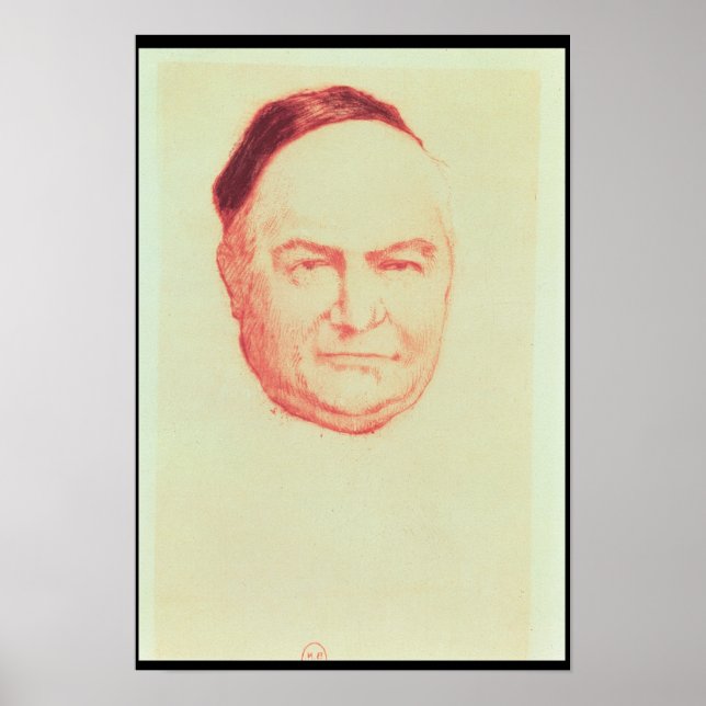 Porträtt av Charles Augustin Sainte-Beuve Poster (Framsidan)