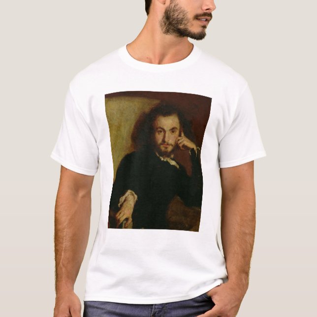 Porträtt av Charles Baudelaire 1844 Tröja (Framsida)