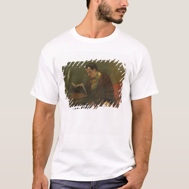 Porträtt av Charles Baudelaire 1847 Tee Shirt (Framsida)