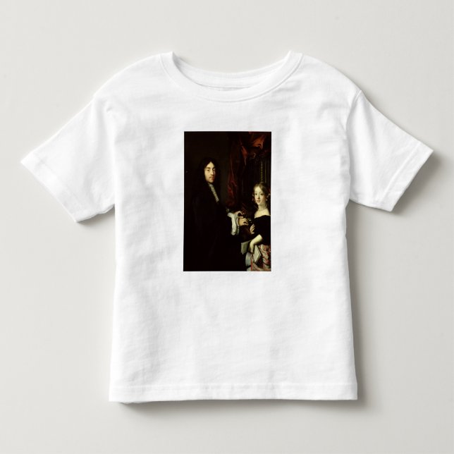 Porträtt av Charles Couperin och dottern T Shirt (Framsida)