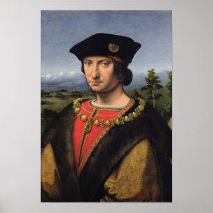 Porträtt av Charles d'Amboise Marshal of Frankrike Poster