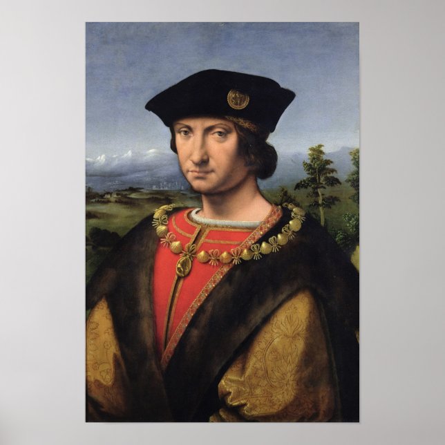 Porträtt av Charles d'Amboise Marshal of Frankrike Poster (Framsidan)