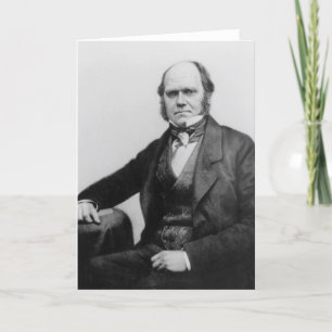 Porträtt av Charles Darwin, 1854 Kort