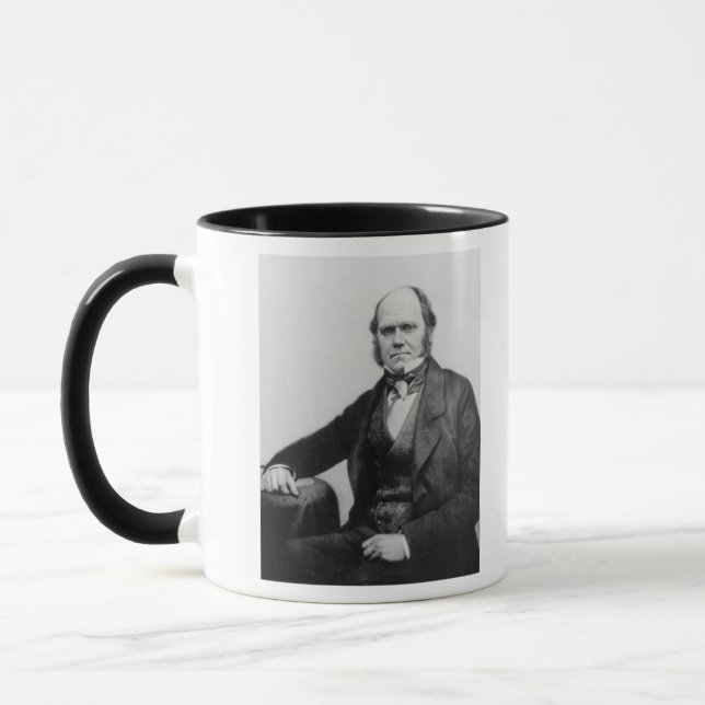 Porträtt av Charles Darwin, 1854 Mugg (Vänster)
